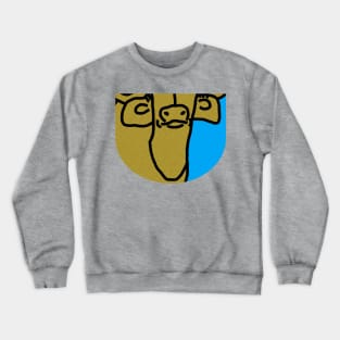 Gold Ox Face Crewneck Sweatshirt